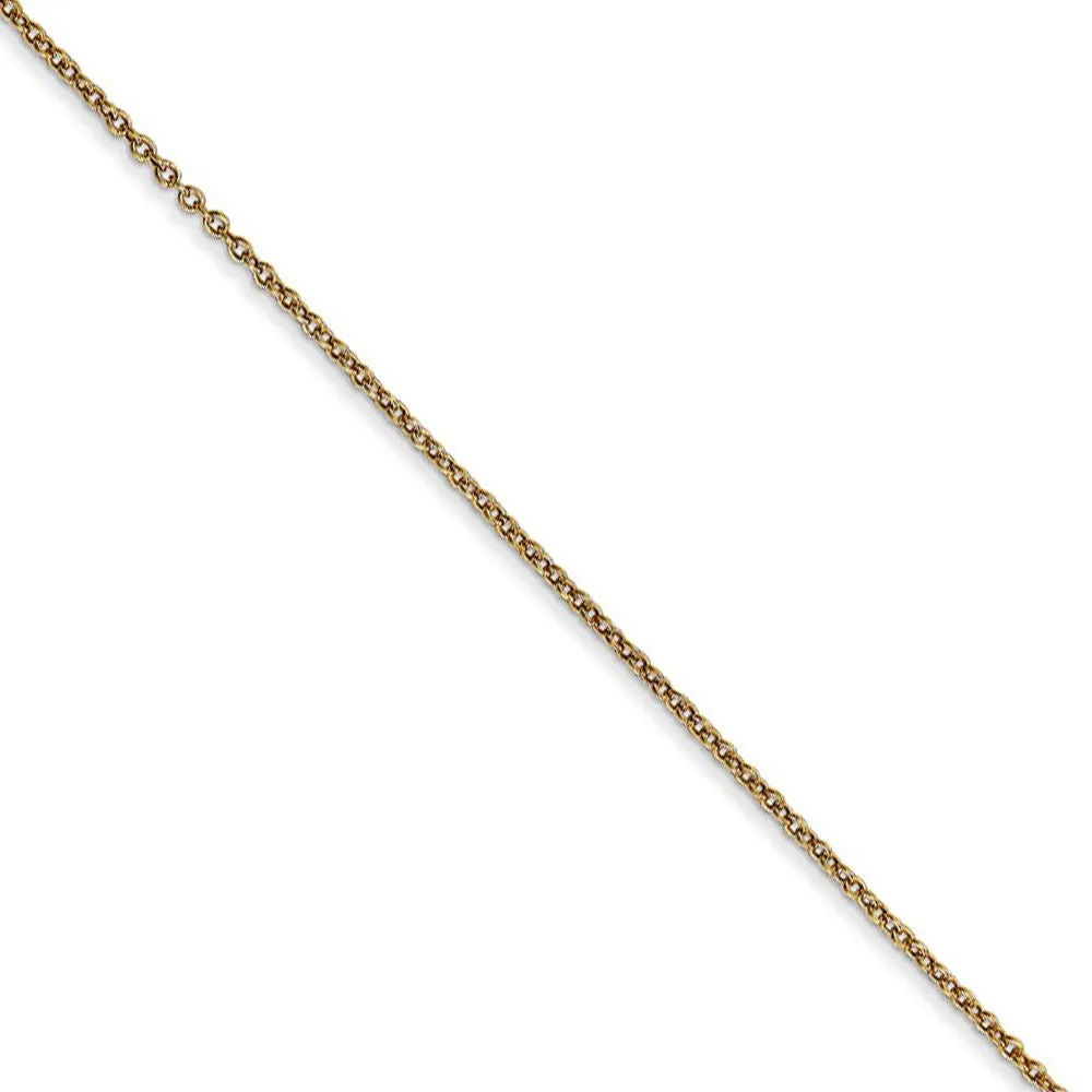 14k Yellow Gold 2D Textured Basketball Necklace