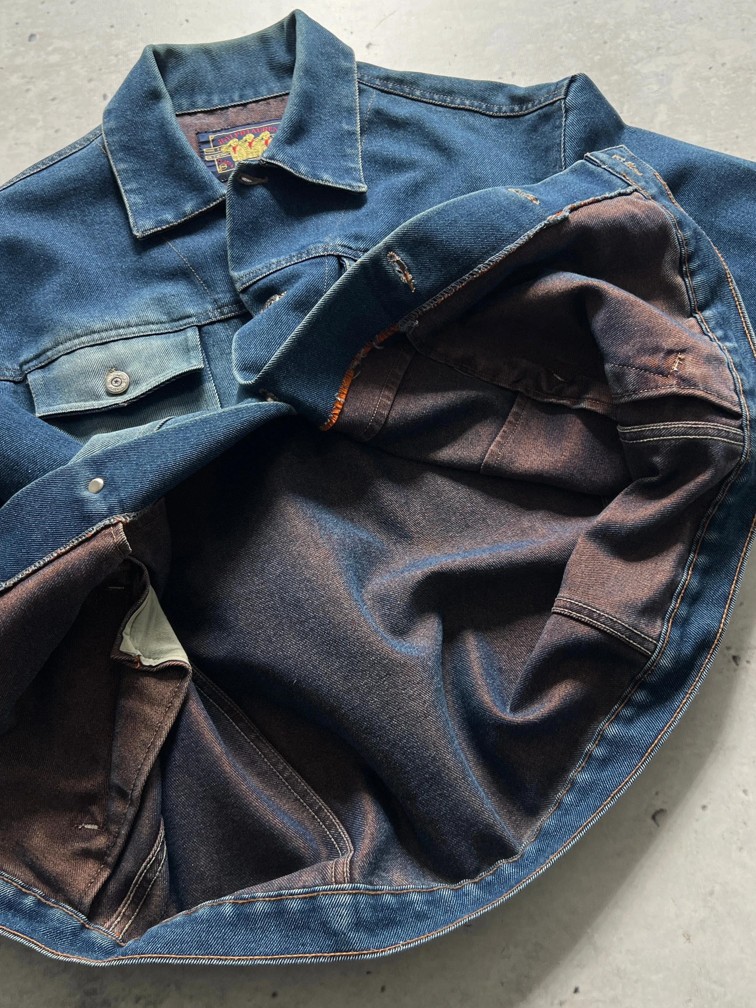 90's Ralph Lauren Chaps Denim Wash Jacket (L)