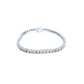 9ct White Gold Diamond Tennis Bracelet 2.00ct