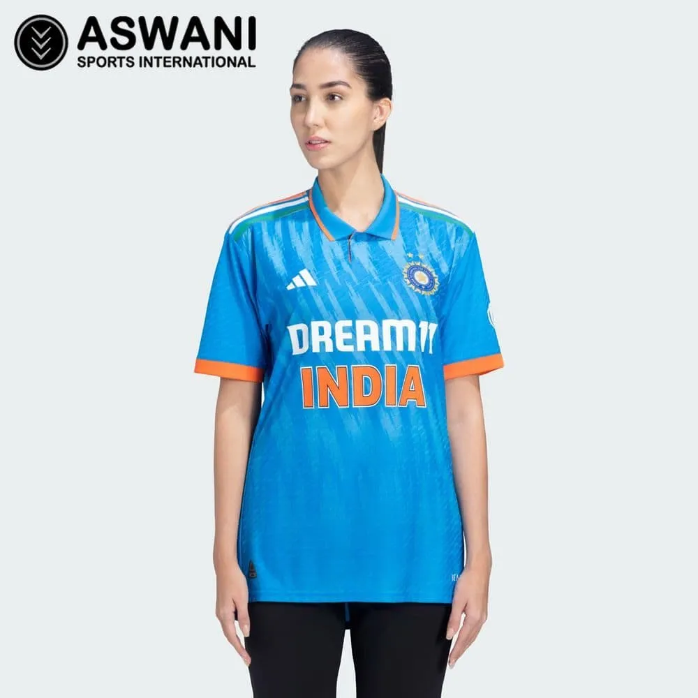 adidas India Match Jersey, Womens One Day ODI Tri-Colour Player Edition Cricket Shirt 2023