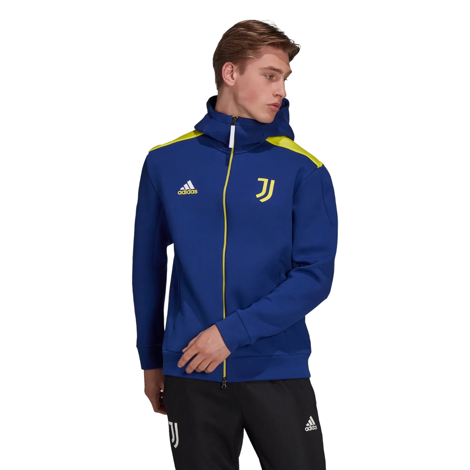 adidas Juventus ZNE Football Jacket - Blue / Yellow