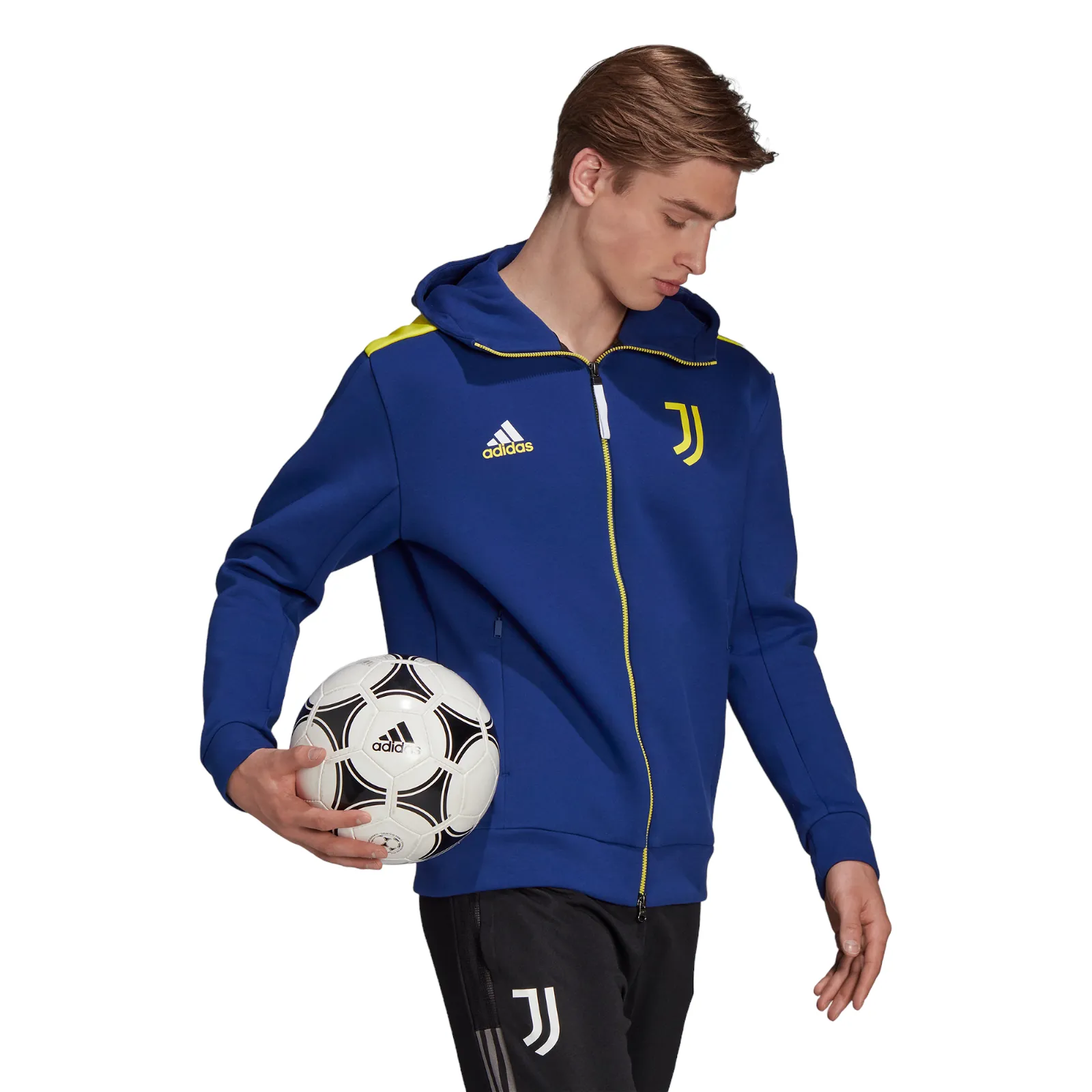 adidas Juventus ZNE Football Jacket - Blue / Yellow