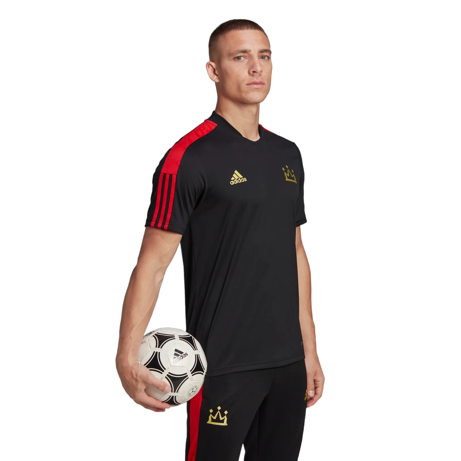 adidas Mo Salah Football Jersey - Black