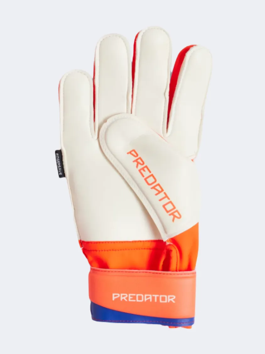 Adidas Predator Match Kids-Boys football Gloves Blue/Solar Red/White