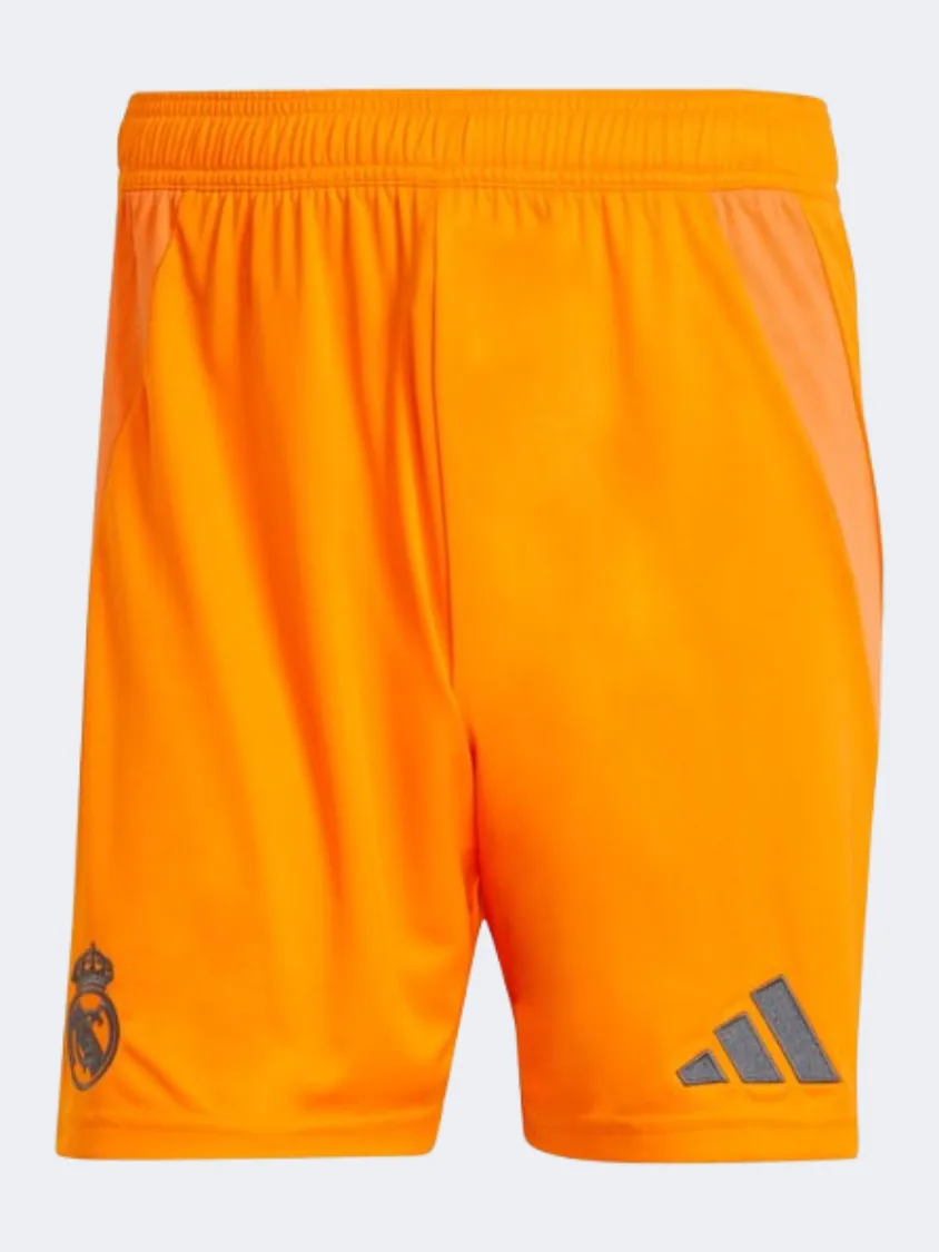 Adidas Real Madrid Away 2024 2025 Men Football Short Crew Orange