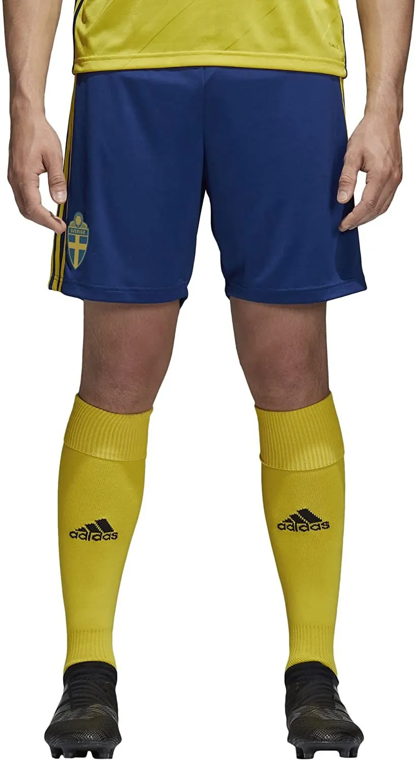 adidas Sweden Home Football Shorts 18-19 - Blue