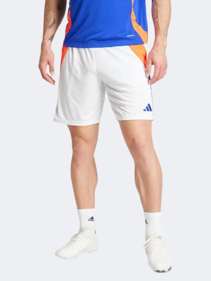 Adidas Tiro 24 Men Football Short White/Blue/Solar Red