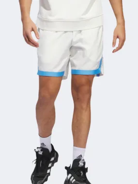 Adidas Trae Foundation Men Basketball Short Off White/Blue