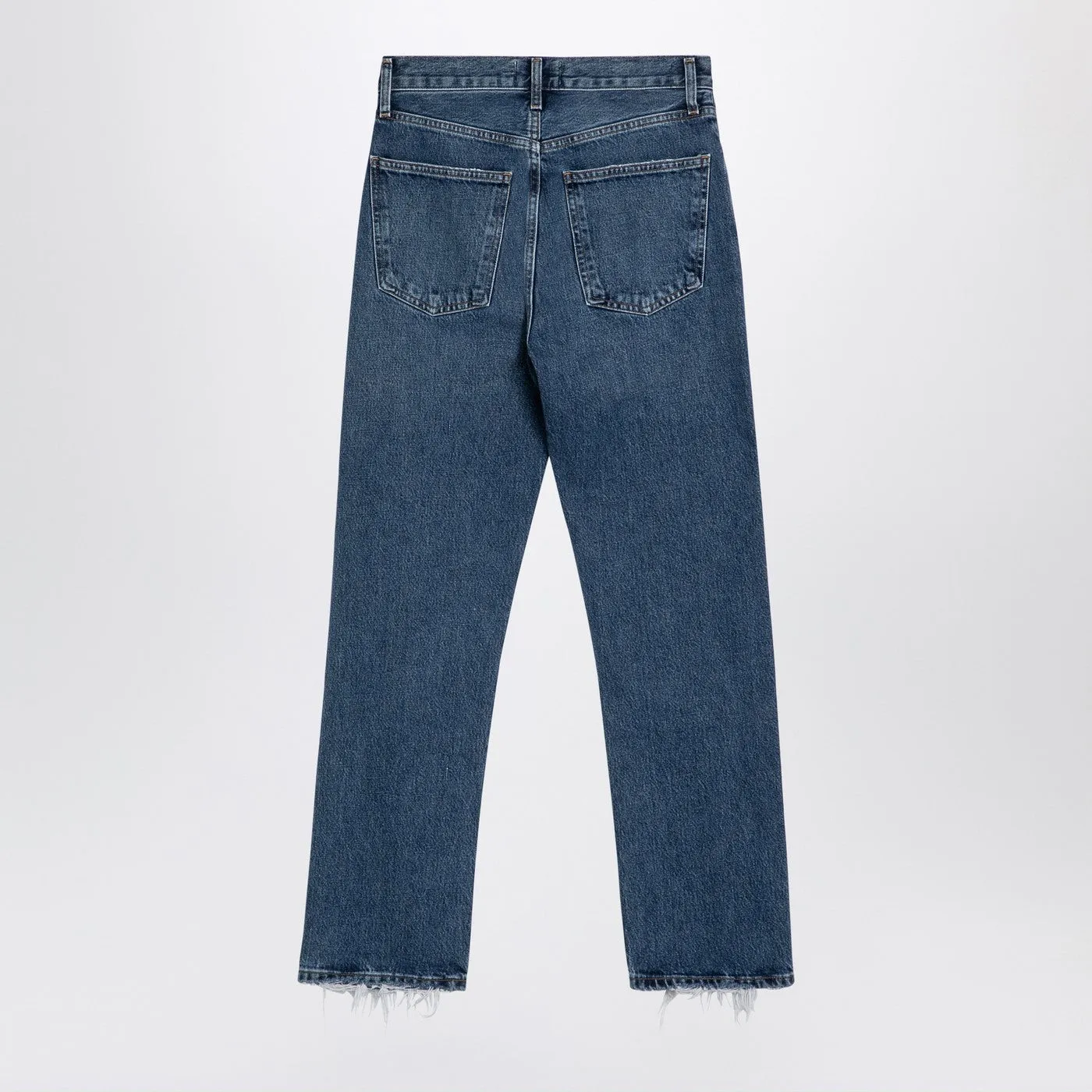 AGOLDE    Agolde Pinch Waist 90's Blue Ribbed Denim Jeans