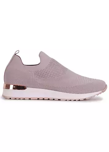 Aire Mocha Slip On Trainers by Linzi | Look Again