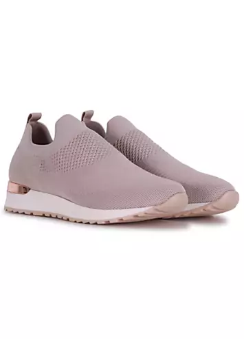 Aire Mocha Slip On Trainers by Linzi | Look Again