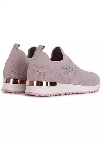 Aire Mocha Slip On Trainers by Linzi | Look Again