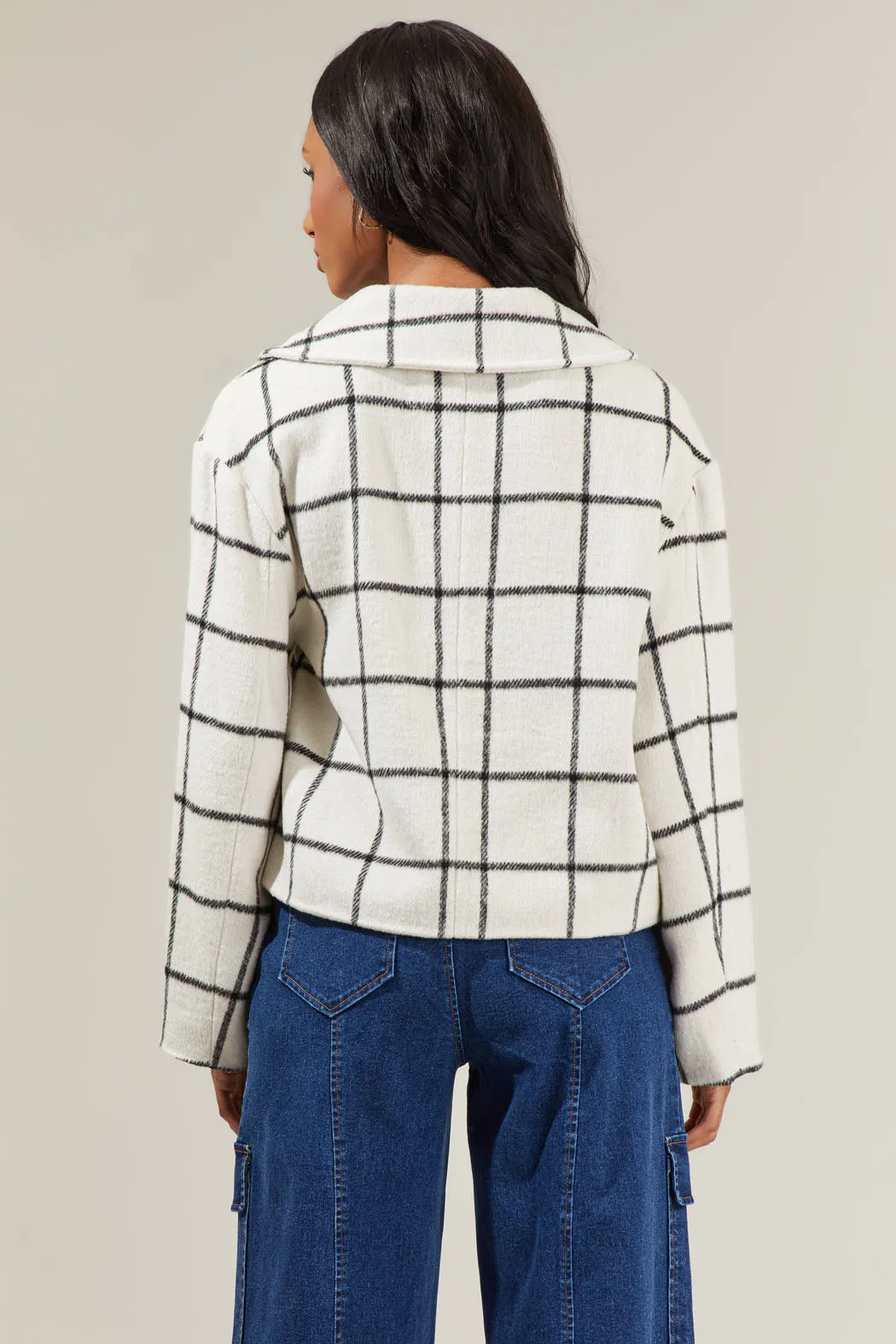 Alexa Plaid Cropped Jacket