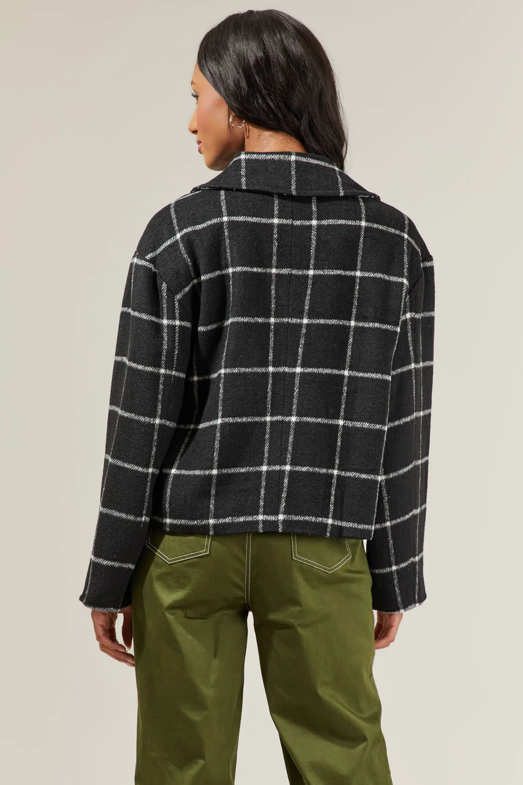 Alexa Plaid Cropped Jacket