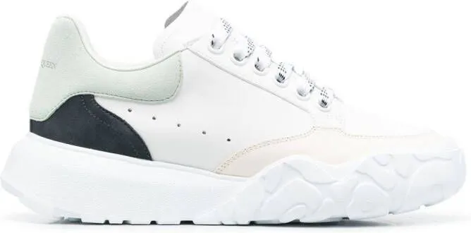 Alexander McQueen Court colour-block sneakers White