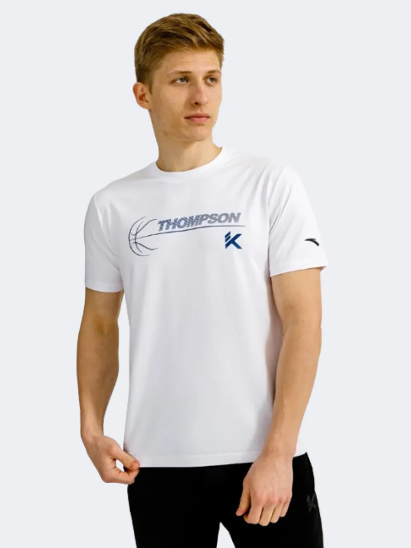 Anta Klay Thompson Splash Express Men Basketball T-Shirt White