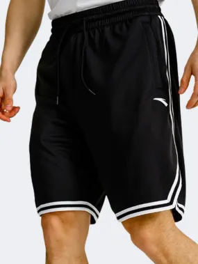 Anta Knitted Game Men Basketball Short Black/White