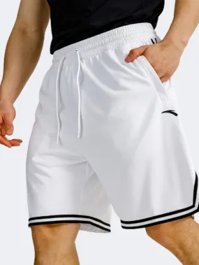 Anta Knitted Game Men Basketball Short White/Black