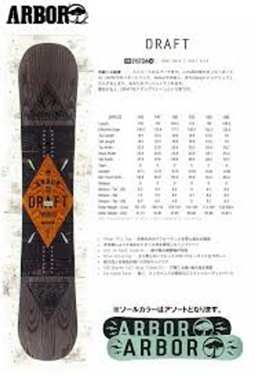 Arbor Draft Snowboard 2015