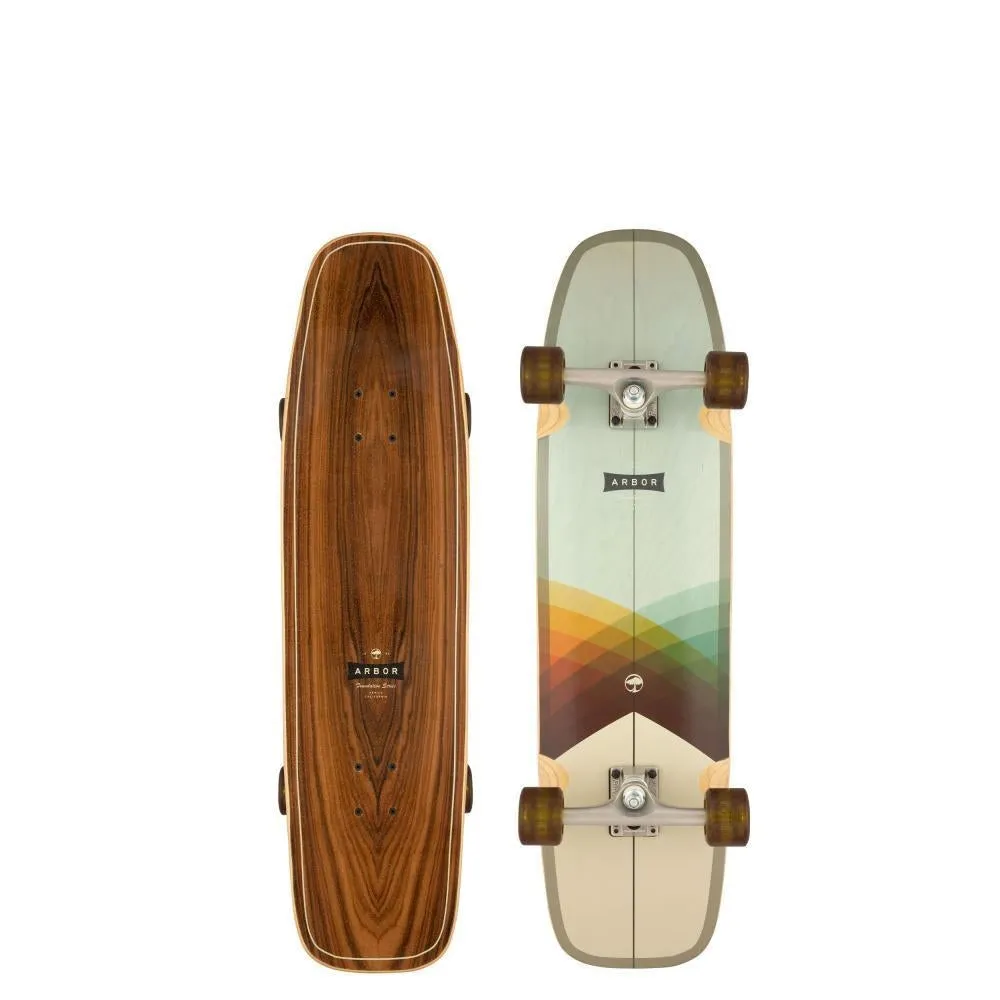 Arbor Foundation Shakedown Hybrid Factory Complete Skateboard Multi 34