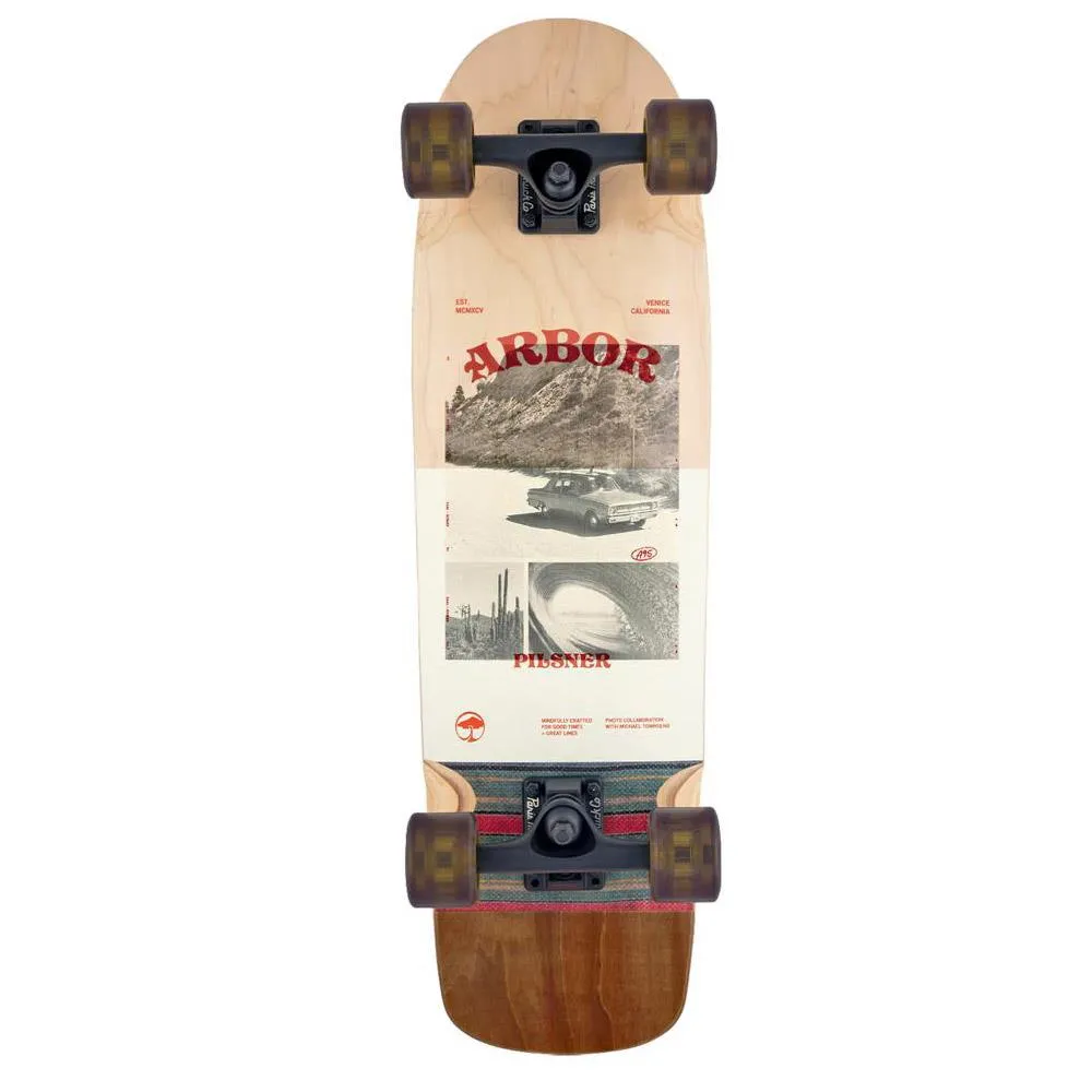 Arbor Photo Pilsner Cruiser Factory Complete Skateboard Multi 28.75