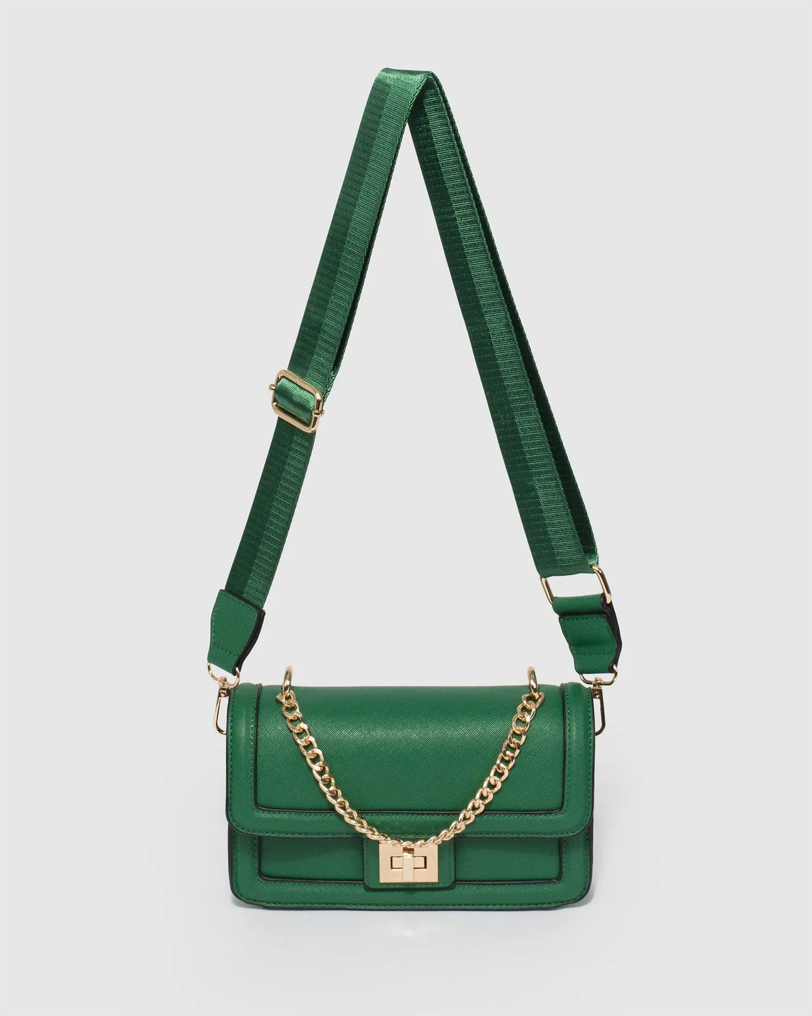 Ari Lock Green Crossbody Bag