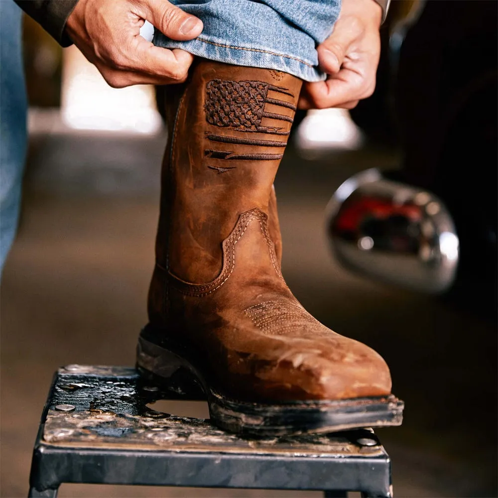 Ariat WorkHog XT Patriot Waterproof Carbon Toe Work Boot