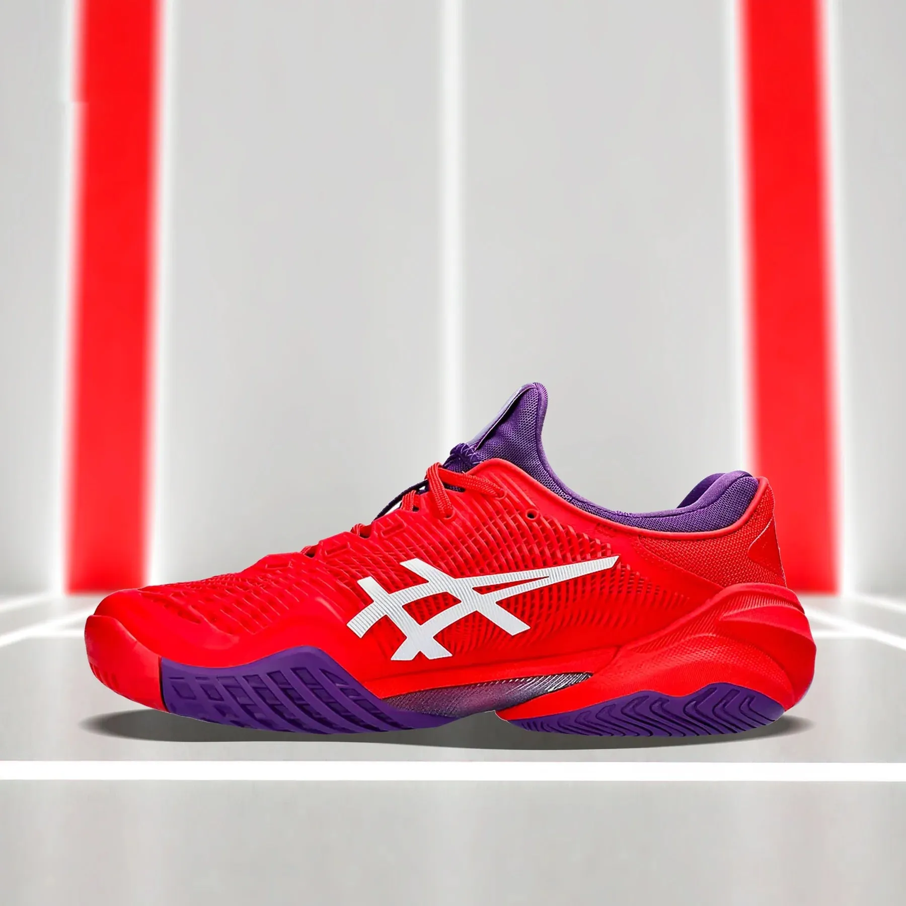 Asics Court FF3 Novak Tennis Shoes(Classic Red/White)