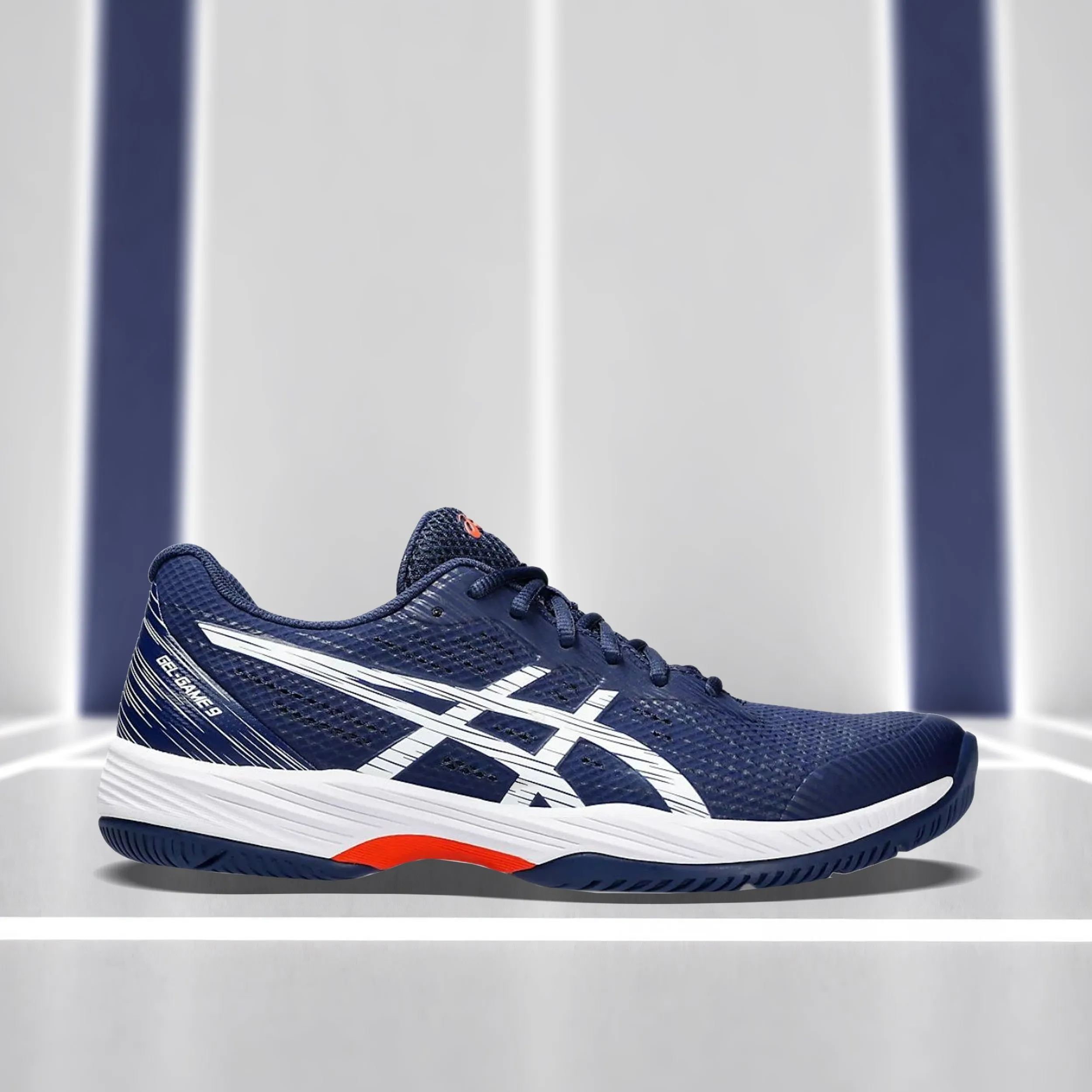 Asics Gel Game 9 Tennis Shoes Blue Expanse/ White - 1041A337.400