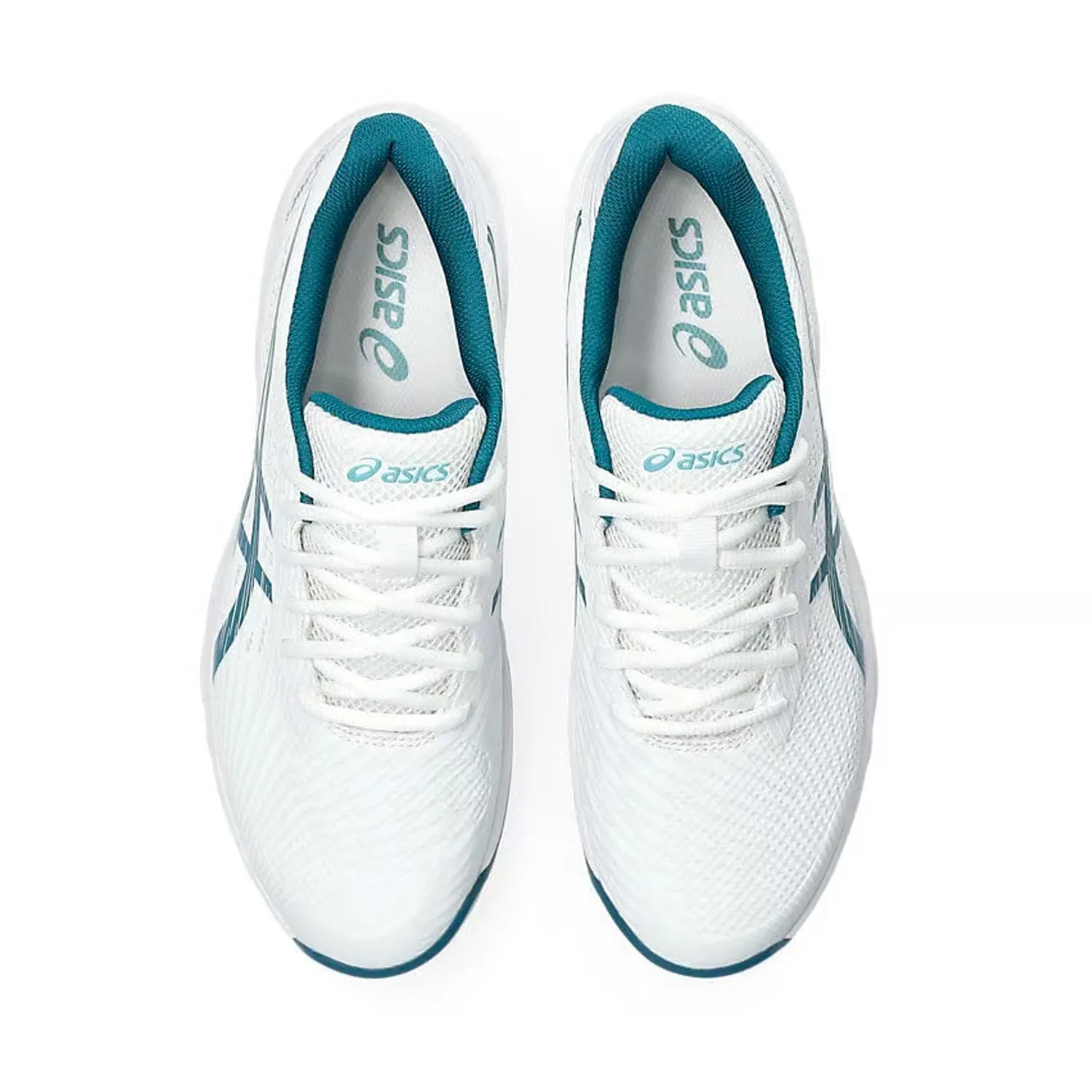 Asics Gel Game 9 Tennis Shoes (White/Restful Teal)