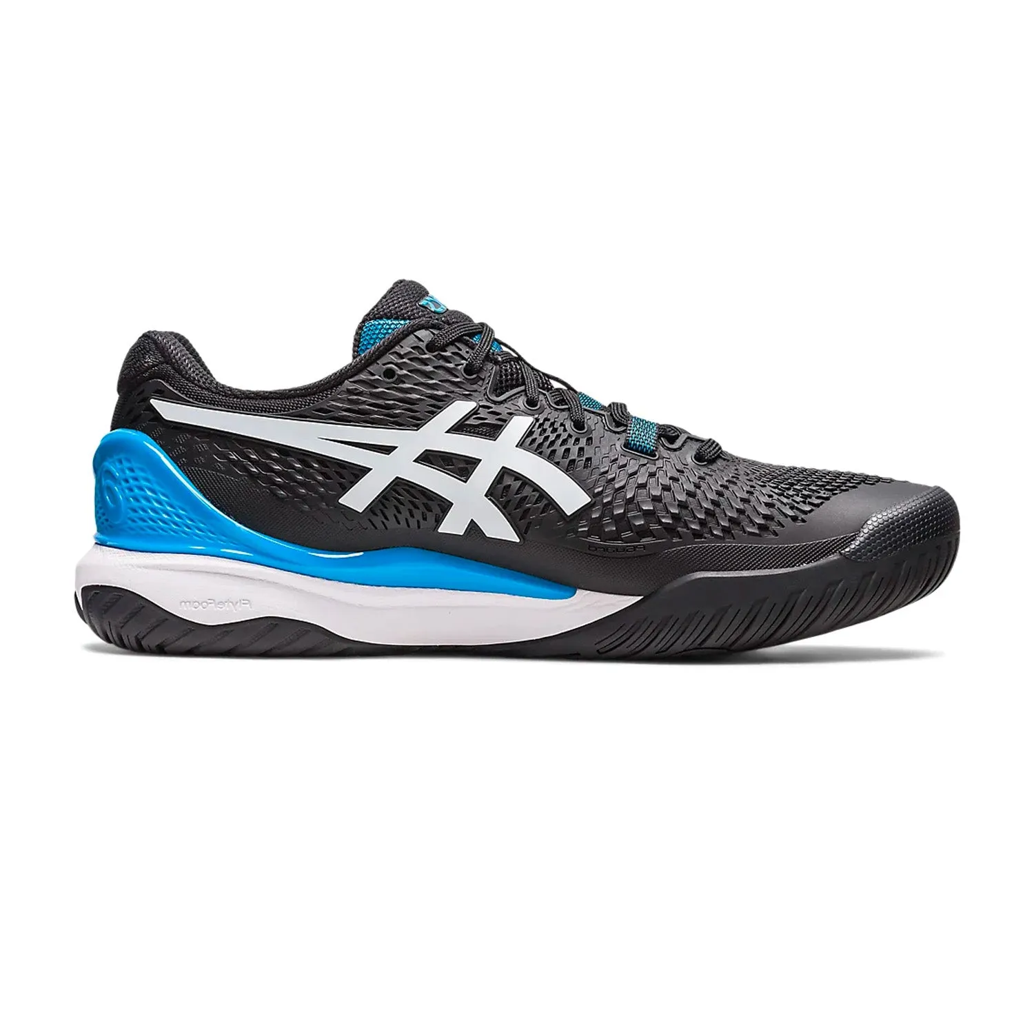 Asics Gel Resolution 9 Tennis Shoes (Black/White) - DOD