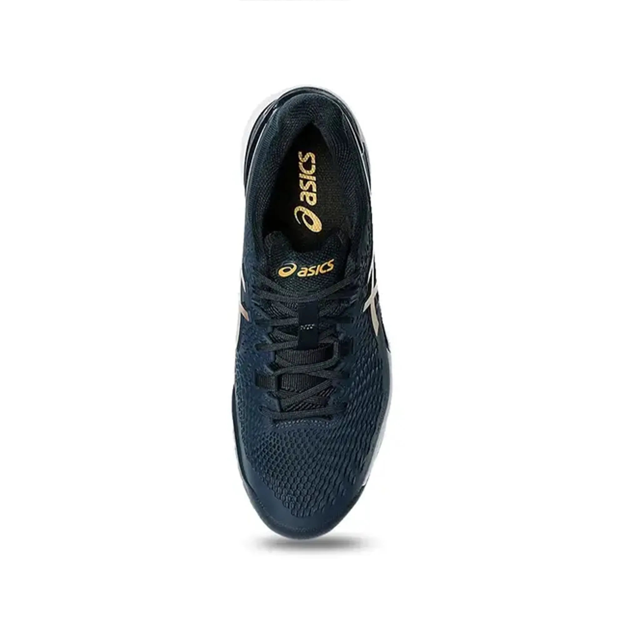 Asics Gel Resolution 9 Tennis Shoes (French Blue/ Pure Gold)