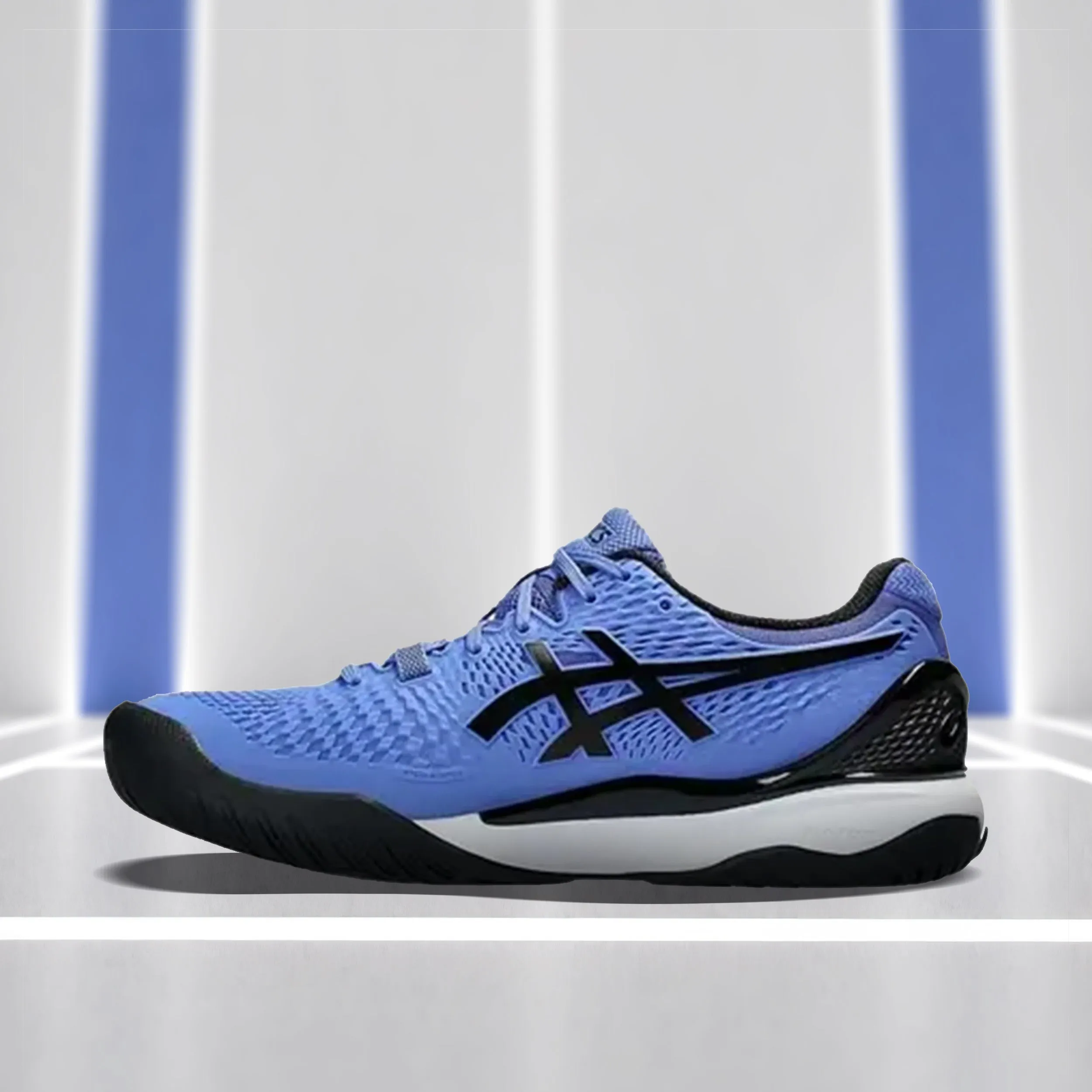 Asics Gel Resolution 9 Tennis Shoes (Sapphire/ Black)