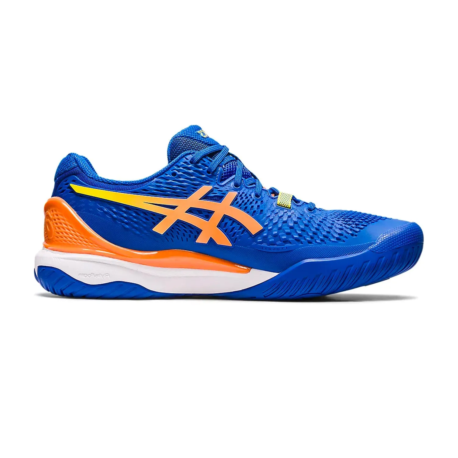 Asics Gel Resolution 9 Tennis Shoes (Tuna Blue/Sun Peach) - DOD