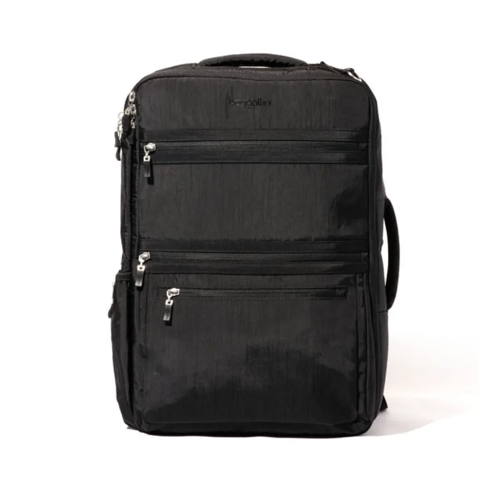 Baggallini Modern Convertible Travel Black Backpack (Unisex)