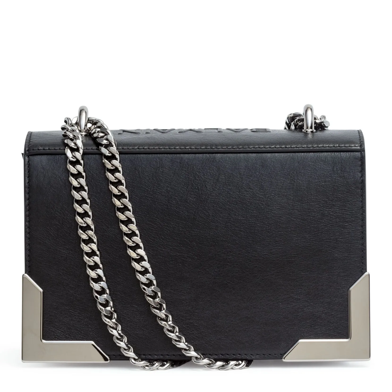 Balmain BBox 20 black studded shoulder bag