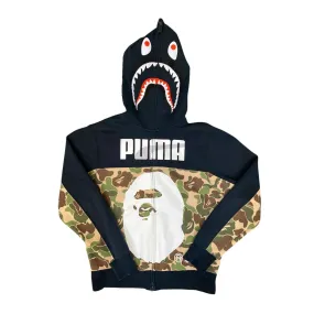 Bape x Puma ABC Camo Shark Black Green Hoodie