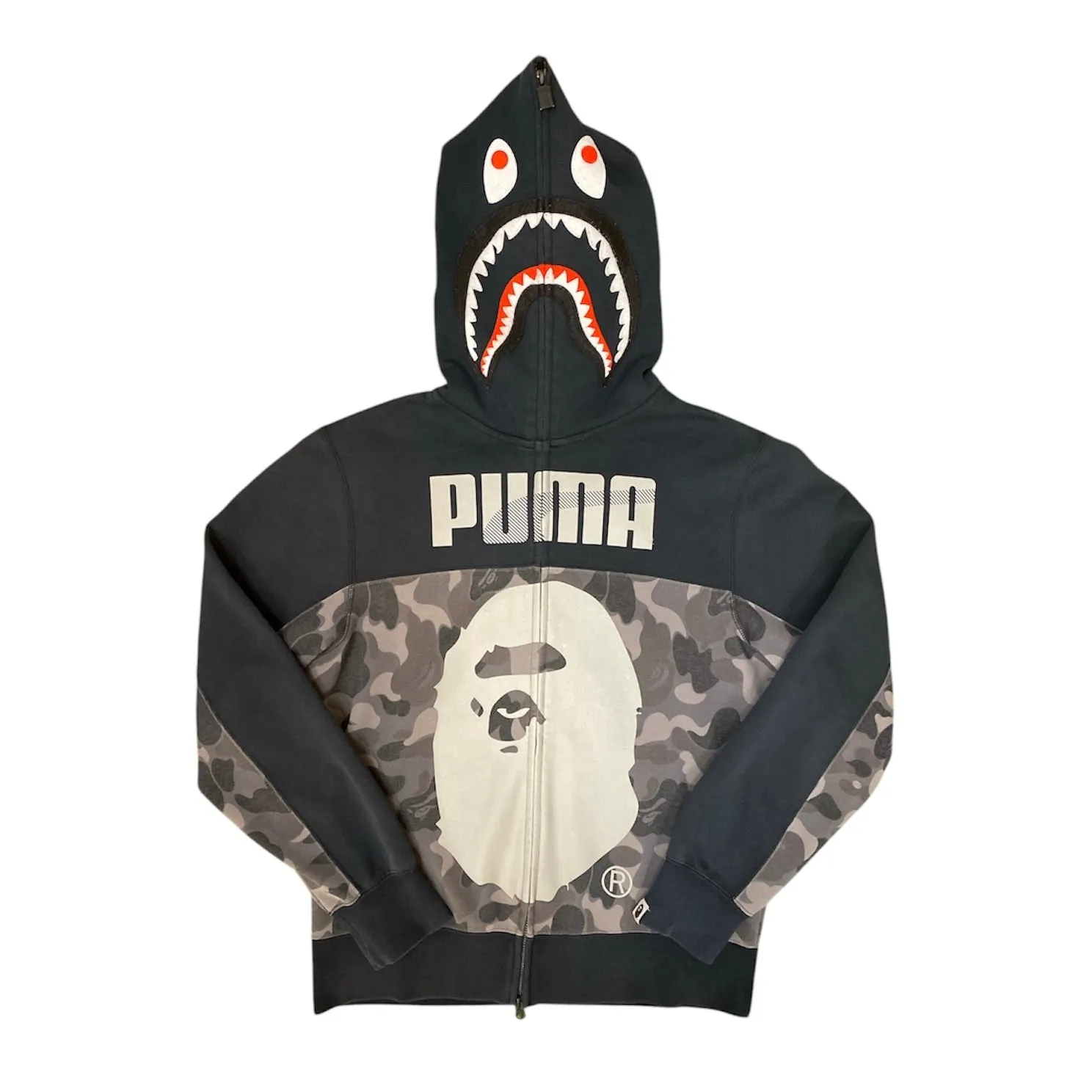 Bape x Puma ABC Camo Shark Black Hoodie