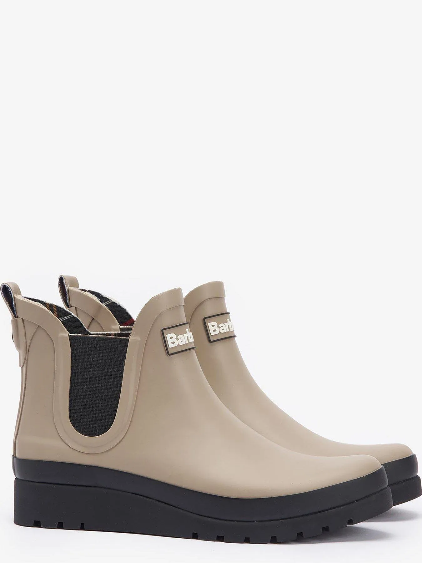 Barbour Clifton Wedge Chelsea Wellington Boot - Beige