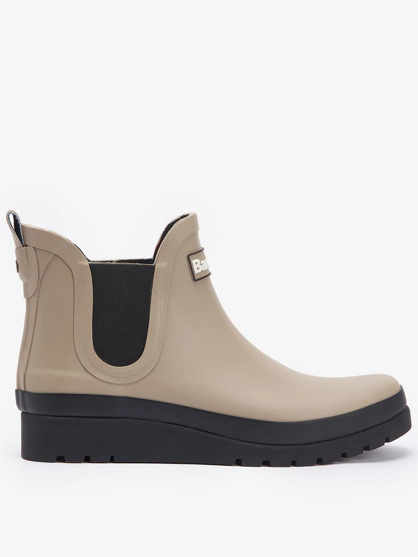 Barbour Clifton Wedge Chelsea Wellington Boot - Beige