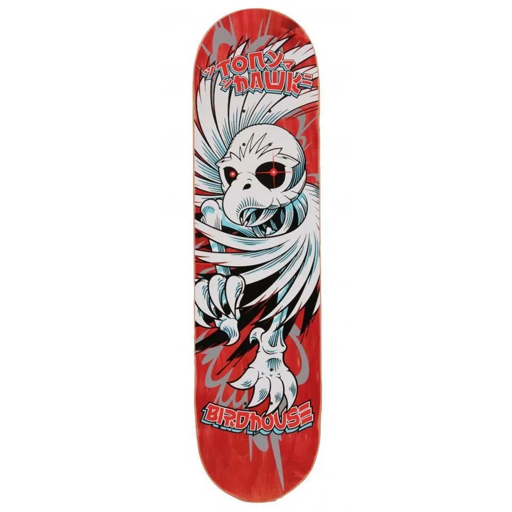 Birdhouse Pro Hawk Spiral Skateboard Deck Red 8