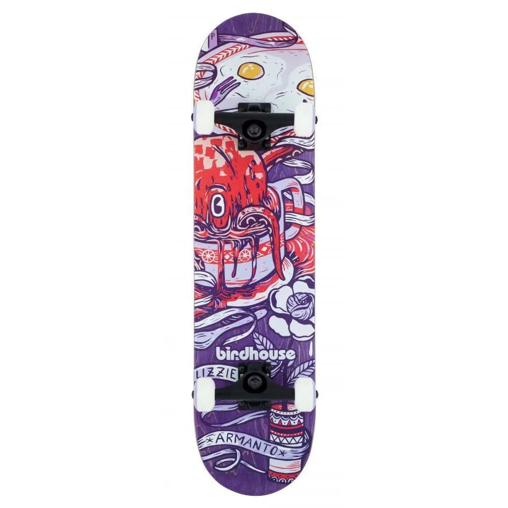 Birdhouse Skateboards Stage 3 Armanto Factory Complete Skateboard Purple 7.75