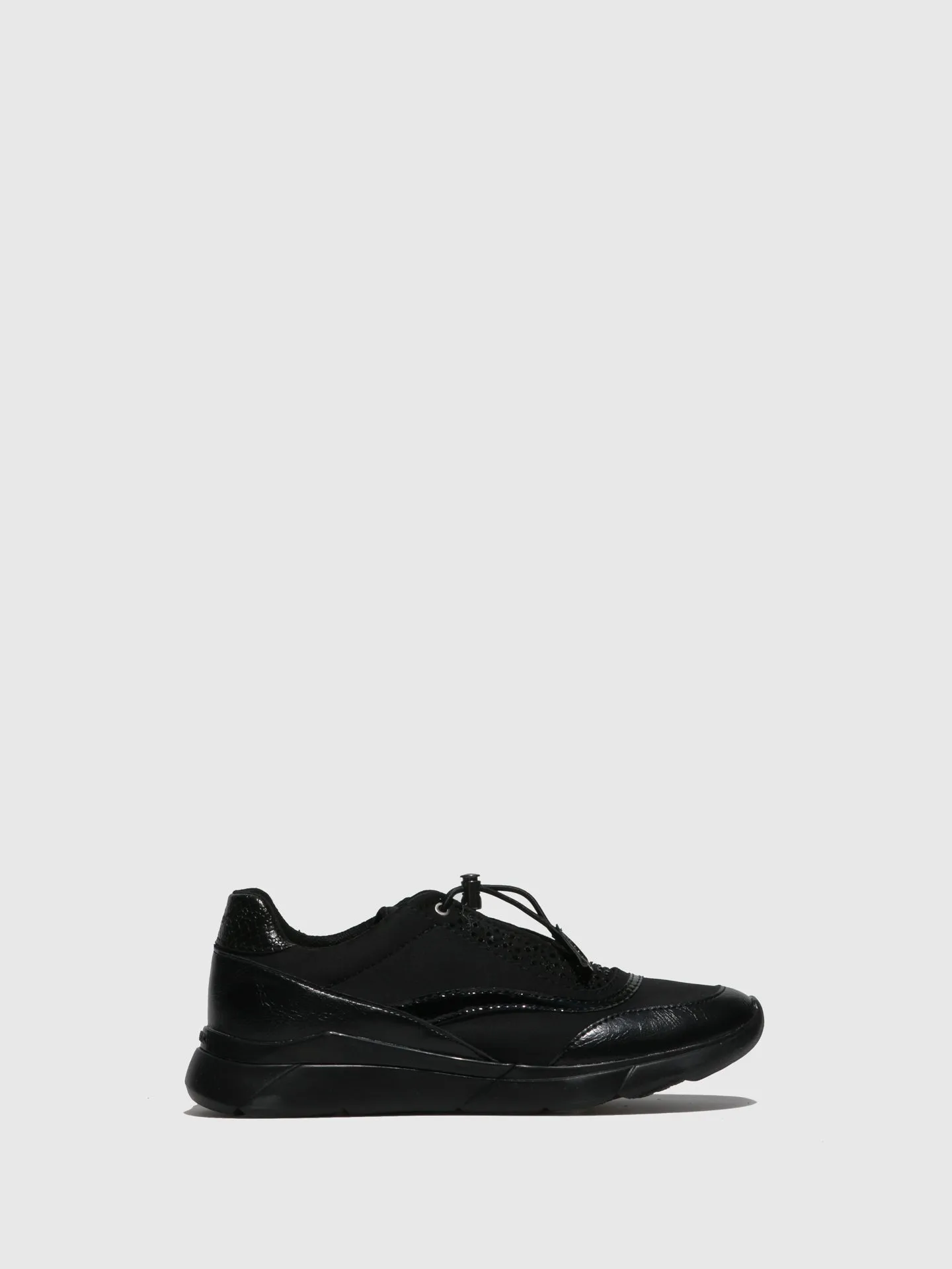 Black Elasticated Trainers