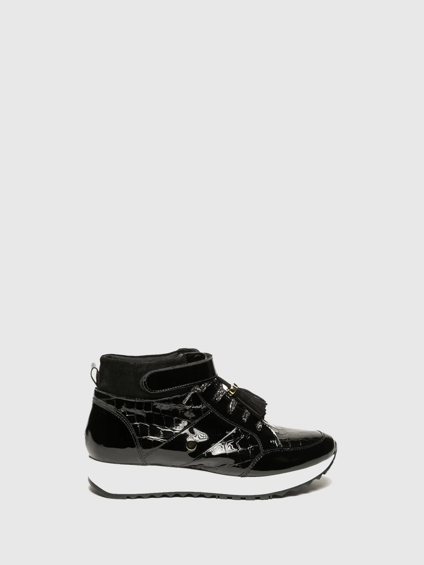 Black Hi-Top Trainers