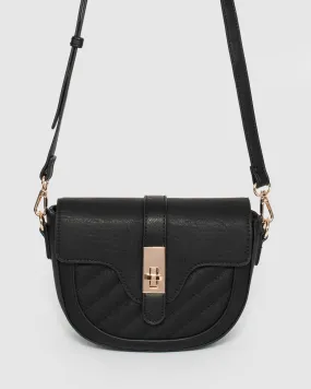 Black Lai Lock Crossbody Bag