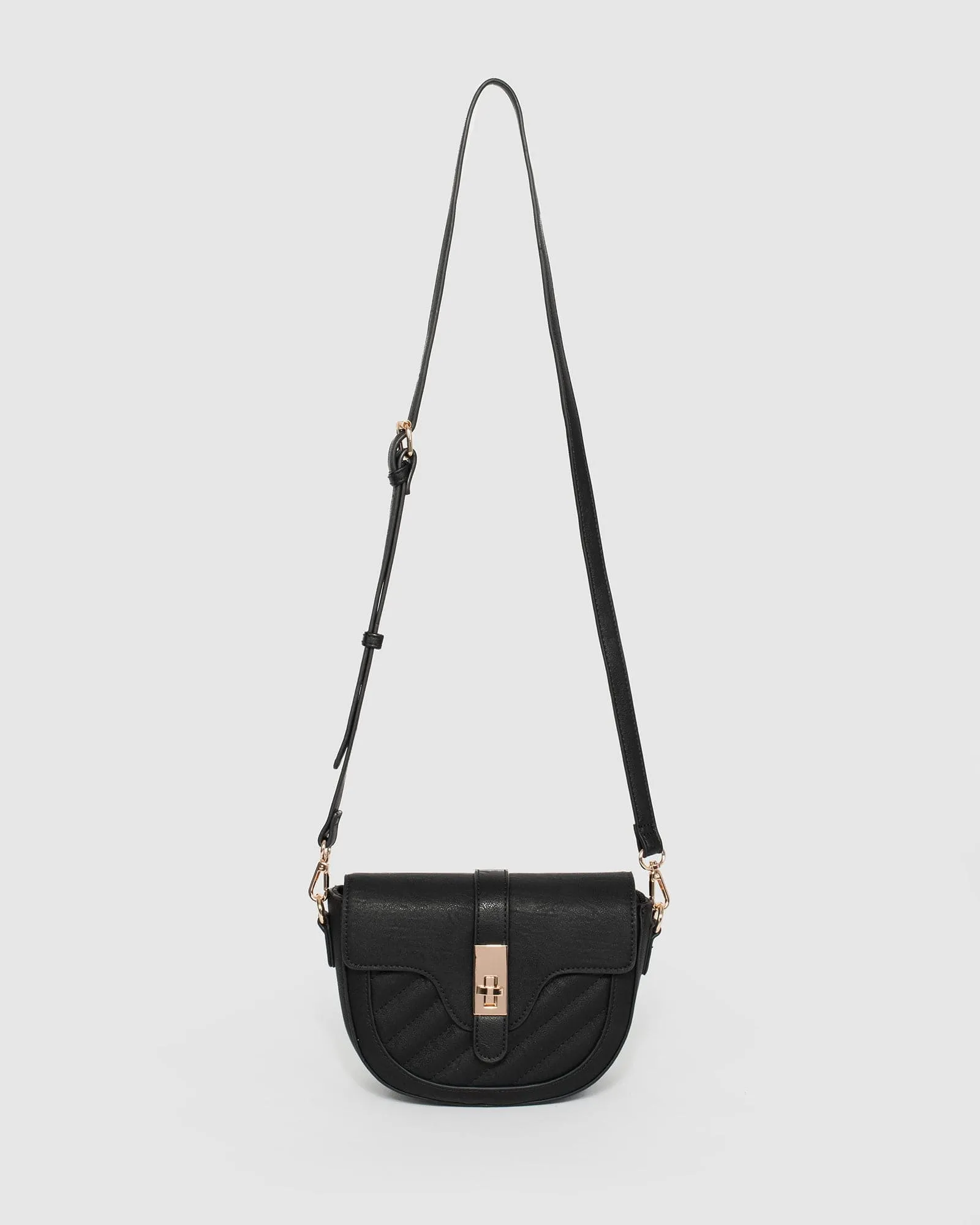 Black Lai Lock Crossbody Bag