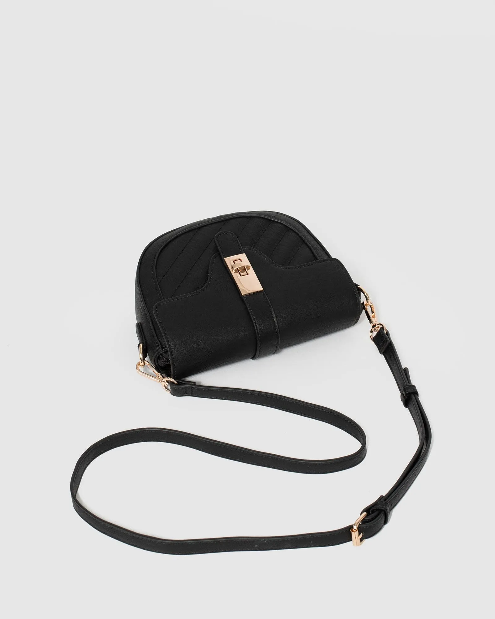 Black Lai Lock Crossbody Bag