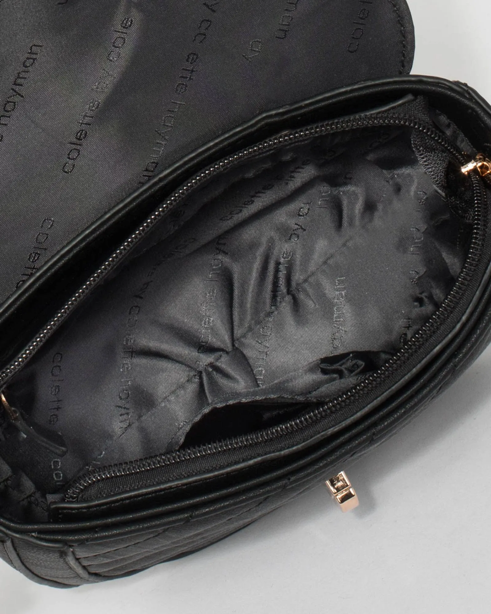 Black Lai Lock Crossbody Bag