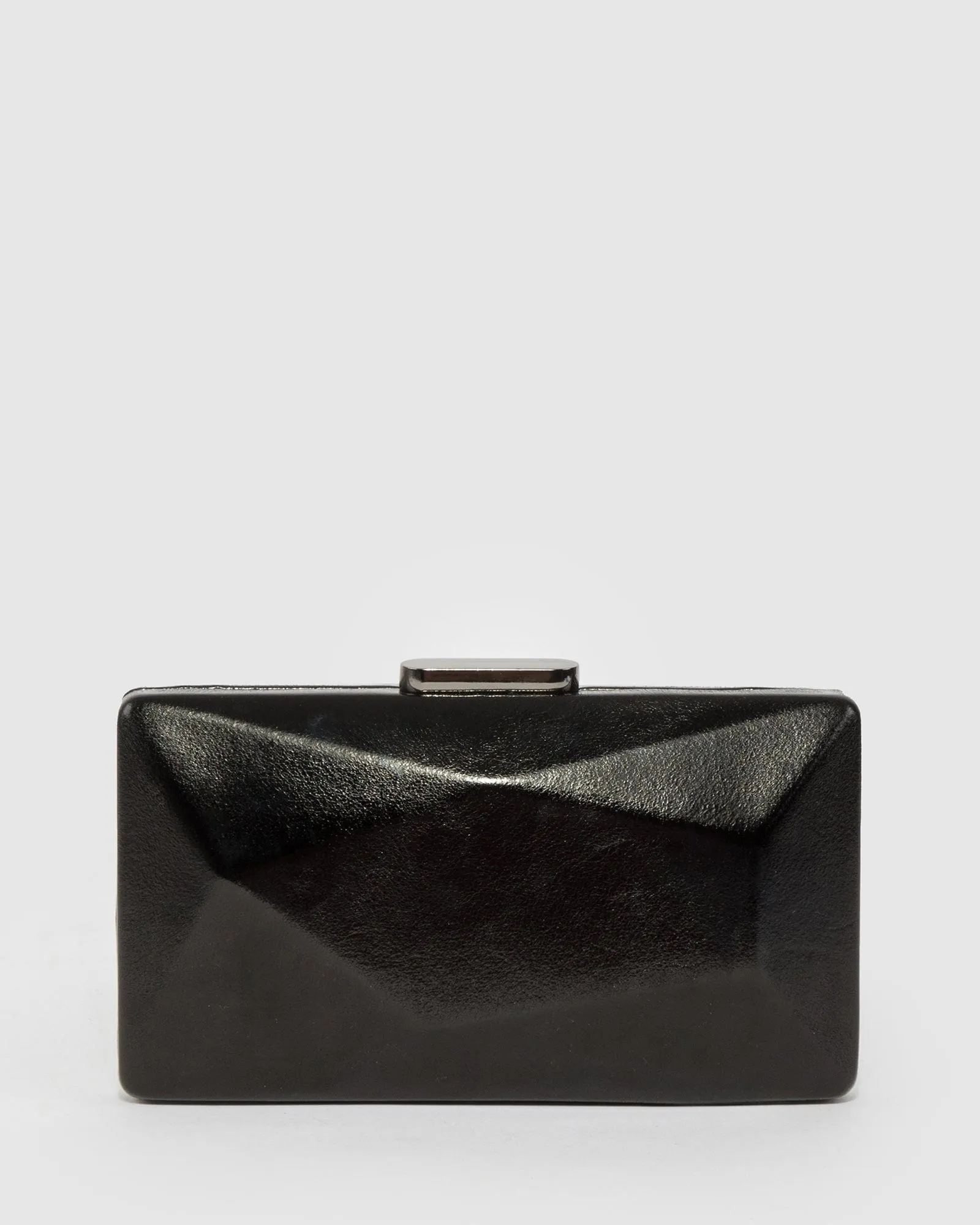 Black Liza Geo Hardcase Clutch Bag