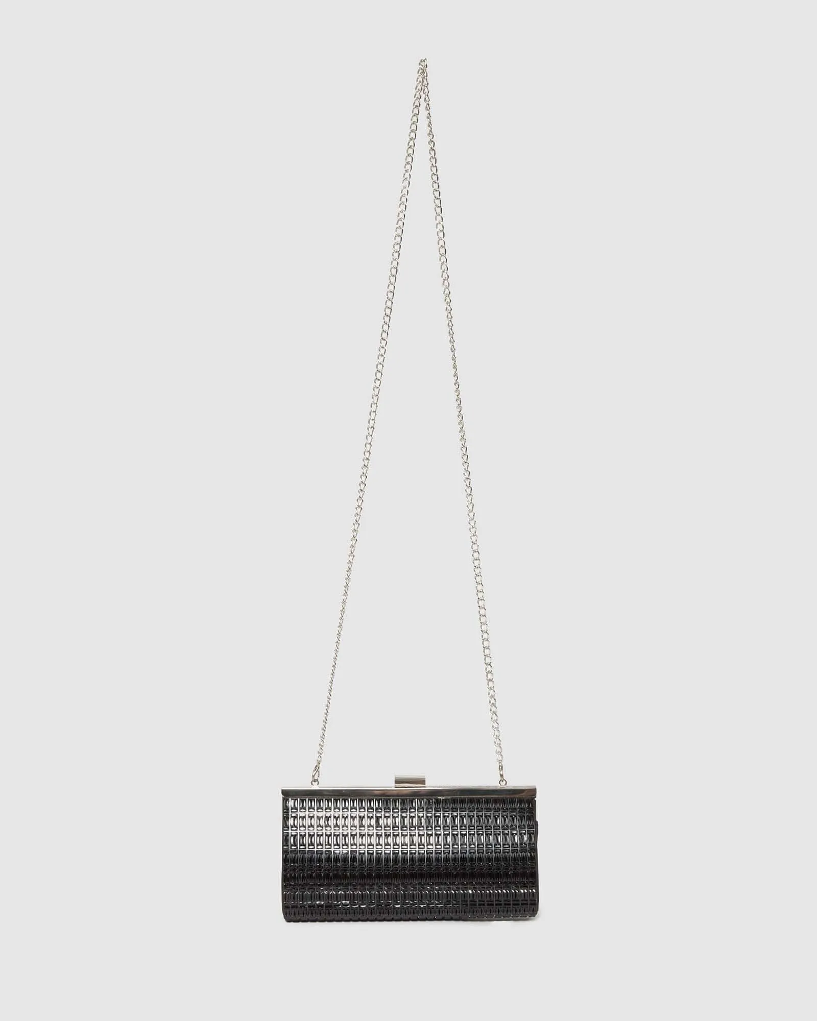 Black Liza Sparkle Clutch Bag